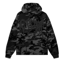 Load image into Gallery viewer, X KILL CROPPED HOODIE BLACK CAMO/3M
