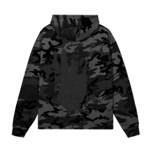 Load image into Gallery viewer, X KILL CROPPED HOODIE BLACK CAMO/3M
