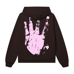 X KILL HOODIE BROWN/PINK