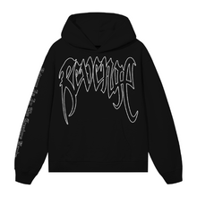 Load image into Gallery viewer, X KILL OUTLINE HOODIE BLACK/WHITE
