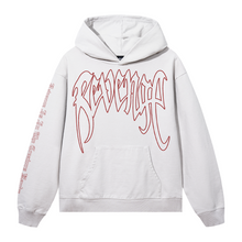 Load image into Gallery viewer, X KILL OUTLINE HOODIE CEMENT/RED
