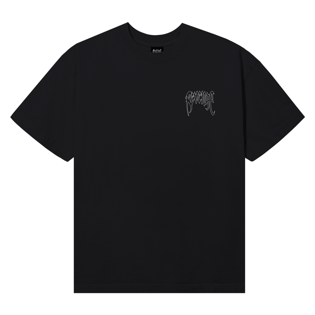 X KILL TEE WASHED BLACK/WHITE