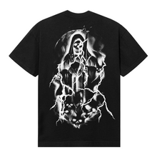 Load image into Gallery viewer, LIGHTNING REAPER TEE BLACK/BLUE
