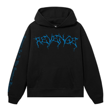 Load image into Gallery viewer, X LIGHTNING HEARTBREAK HOODIE BLACK/BLUE
