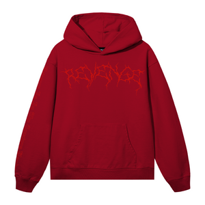 X LIGHTNING HEARTBREAK HOODIE RED/RED