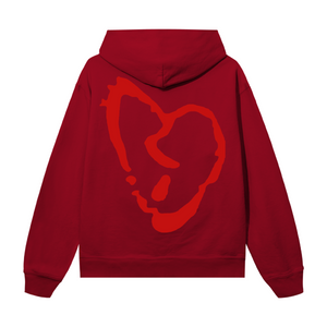 X LIGHTNING HEARTBREAK HOODIE RED/RED