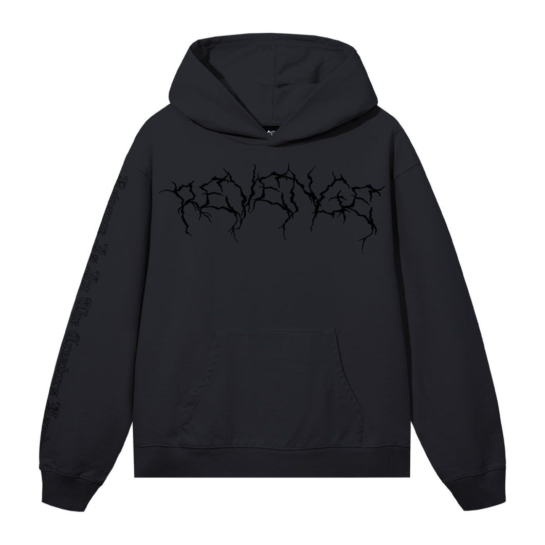 X LIGHTNING HEARTBREAK HOODIE VINTAGE BLACK/BLACK