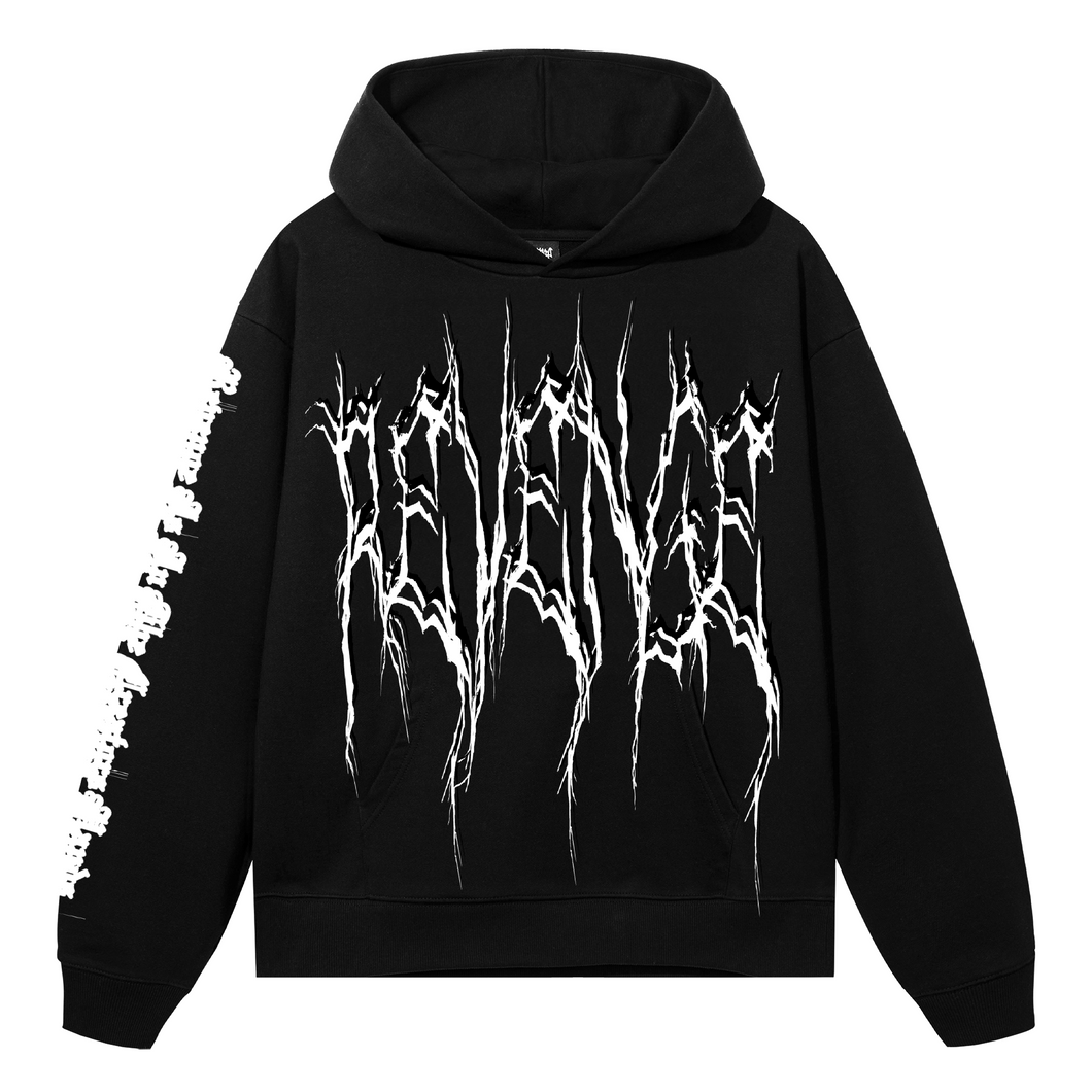 MOTION LIGHTNING LOGO HOODIE BLACK