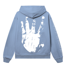 Load image into Gallery viewer, X LIGHTNING KILL HOODIE BABY BLUE/WHITE

