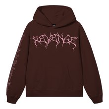 Load image into Gallery viewer, X LIGHTNING KILL HOODIE BROWN/PINK
