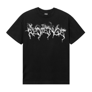 SMOKE LIGHTNING LOGO TEE BLACK