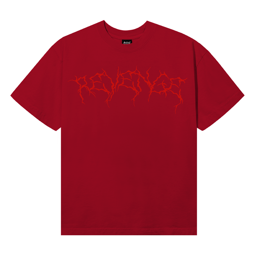 X LIGHTNING HEARTBREAK TEE RED/RED