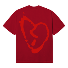 Load image into Gallery viewer, X LIGHTNING HEARTBREAK TEE RED/RED
