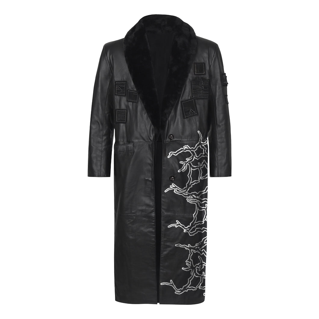 LIGHTNING LEATHER COAT