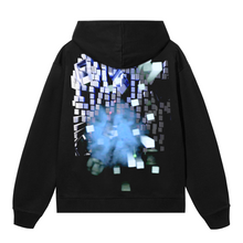 Load image into Gallery viewer, MEMORY CARD HOODIE BLACK/BLUE
