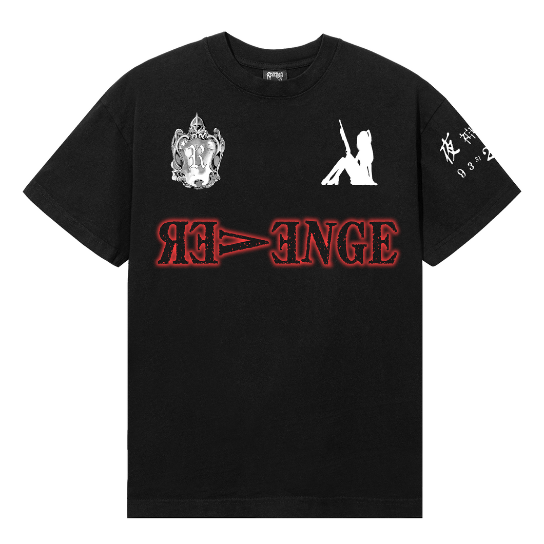 D1E TEE BLACK/RED