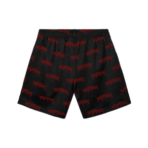 X MASSACRE SHORTS BLACK/RED