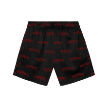 Load image into Gallery viewer, X MASSACRE SHORTS BLACK/RED
