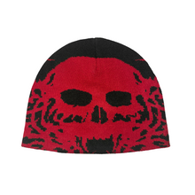 Load image into Gallery viewer, OBSIDIAN BEANIE BLACK/RED
