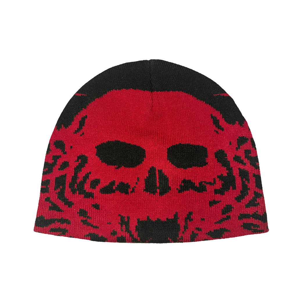 OBSIDIAN BEANIE BLACK/RED