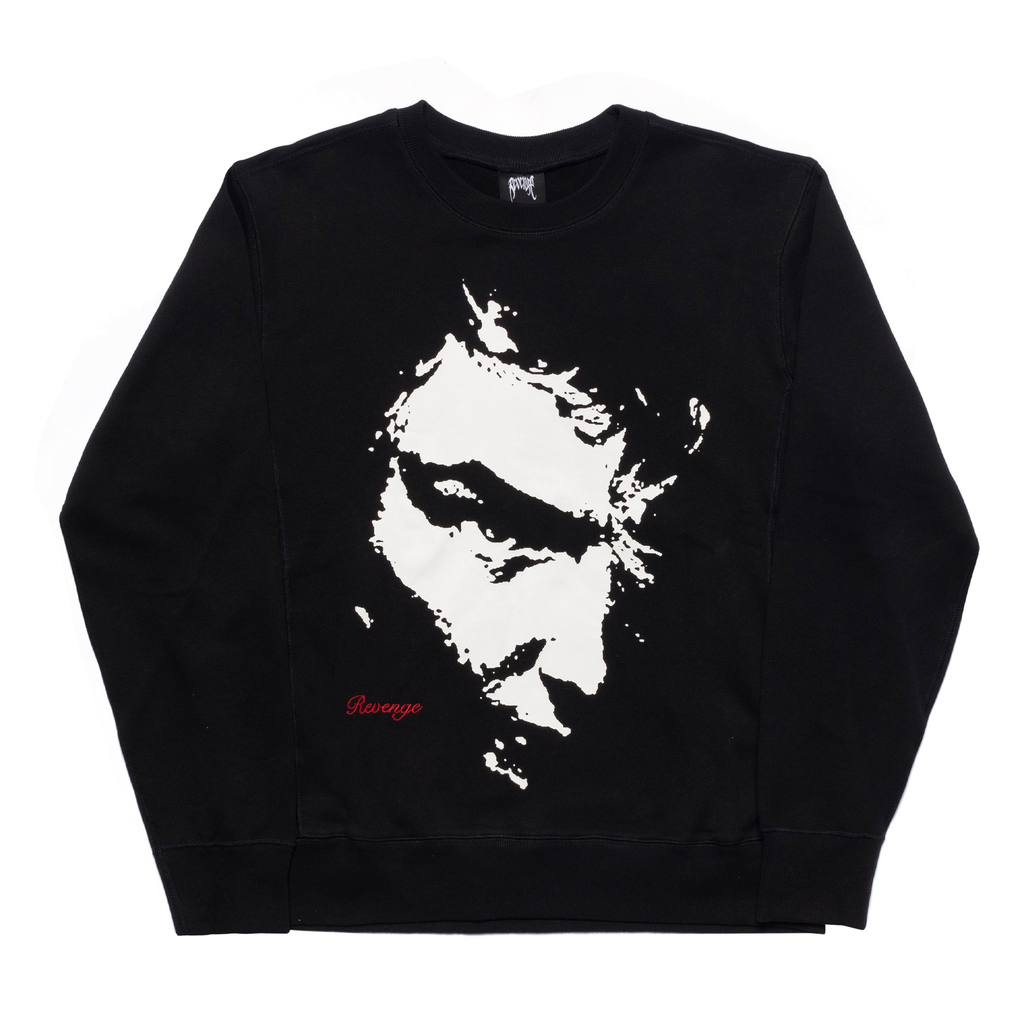 Revenge Face Crewneck Black Medium orders