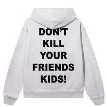 Load image into Gallery viewer, X DON&#39;T KILL YOUR FRIENDS KIDS HOODIE CEMENT
