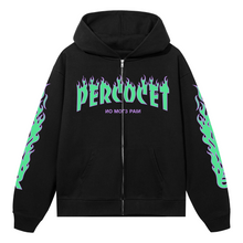 Load image into Gallery viewer, PERCOCET ZIP BLACK/GREEN
