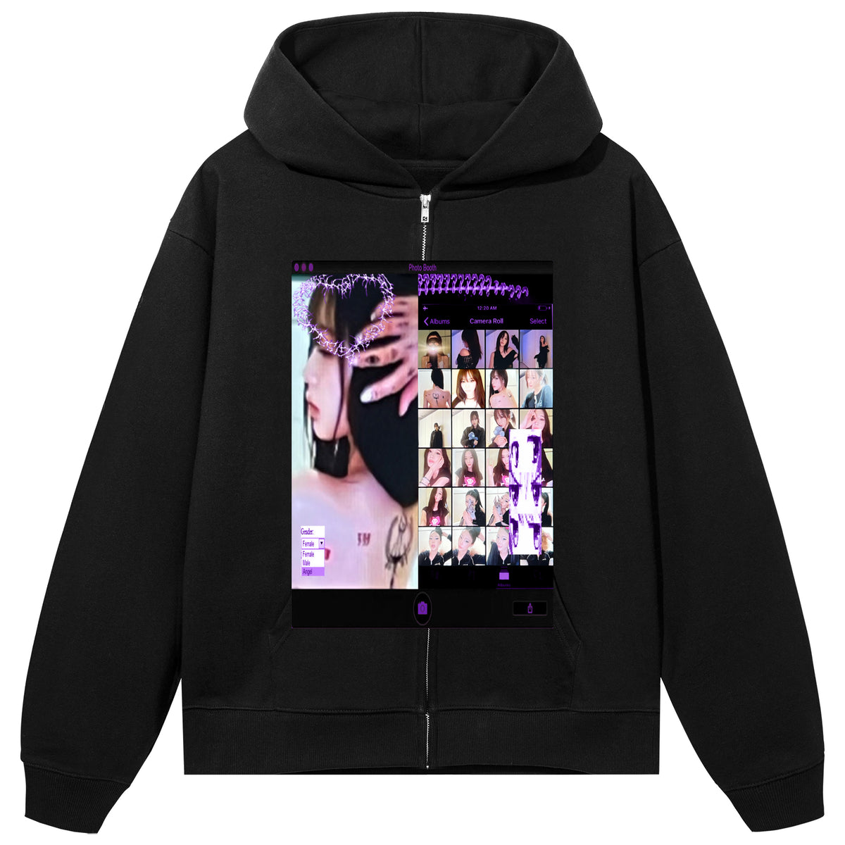 PHOTOBOOTH ZIP BLACK