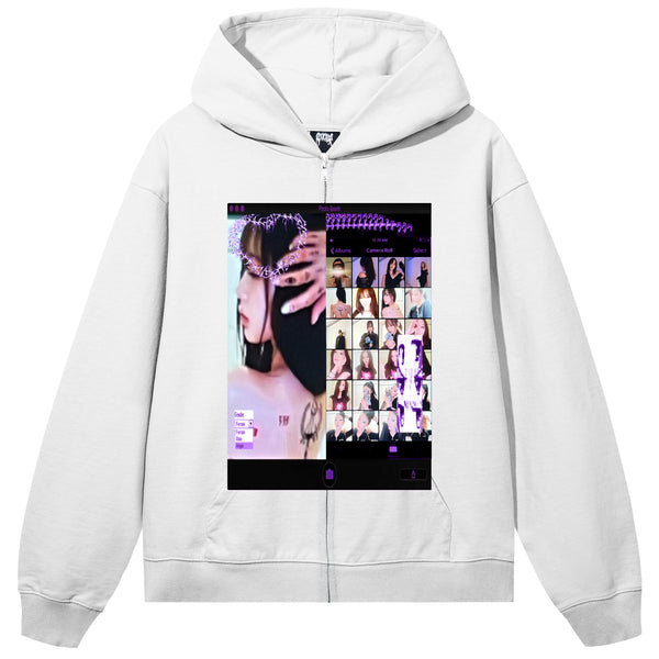 PHOTOBOOTH ZIP WHITE