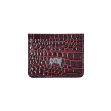 Load image into Gallery viewer, ARCH LOGO CROC CARDHOLDER RED
