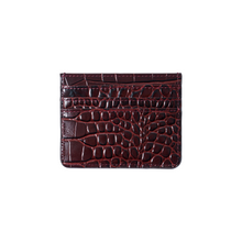 Load image into Gallery viewer, ARCH LOGO CROC CARDHOLDER RED
