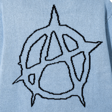 Load image into Gallery viewer, ANARCHY KNIT LIGHT BLUE/BLACK
