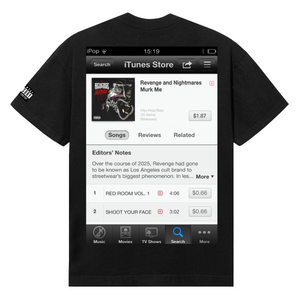 I DID IT WITHOUT AN ALBUM TEE BLACK