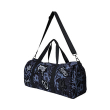 Load image into Gallery viewer, X COLLAGE PATCHES CANVAS DUFFEL BLACK/WHITE
