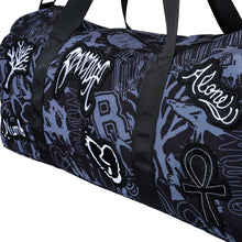 Load image into Gallery viewer, X COLLAGE PATCHES CANVAS DUFFEL BLACK/WHITE
