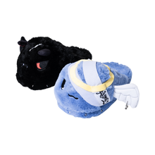 Load image into Gallery viewer, X CHIBI SLIPPERS BLACK/BLUE

