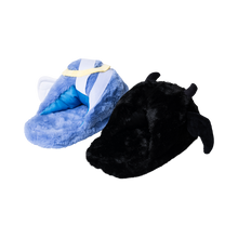Load image into Gallery viewer, X CHIBI SLIPPERS BLACK/BLUE
