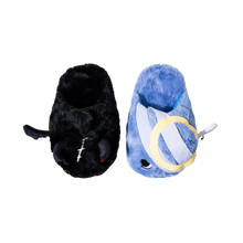 Load image into Gallery viewer, X CHIBI SLIPPERS BLACK/BLUE
