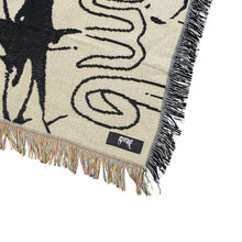 Load image into Gallery viewer, X COLLAGE WOVEN BLANKET BLACK/WHITE
