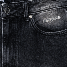Load image into Gallery viewer, REMEX EMBROIDERED DENIM PANT WASHED BLACK
