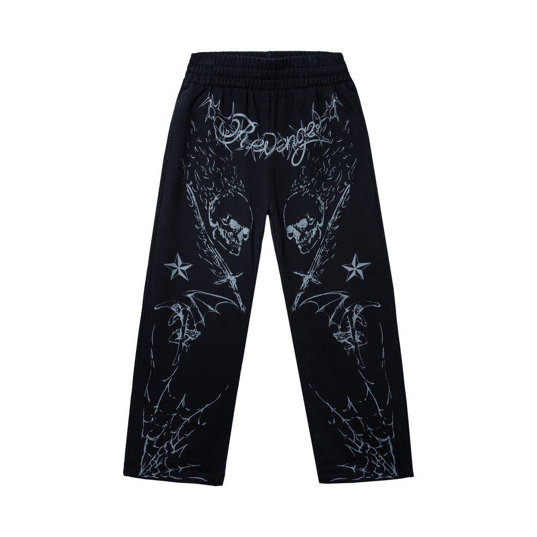 TATTOO SWEATPANTS BLACK/GREY