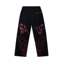 Load image into Gallery viewer, TATTOO SWEATPANTS BLACK/RED
