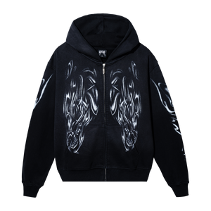 AIRBRUSHED REAPER ZIP TREATED BLACK