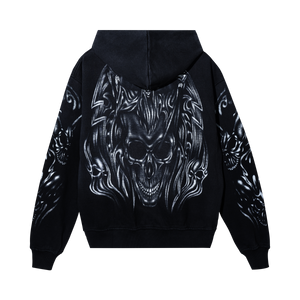 AIRBRUSHED REAPER ZIP TREATED BLACK