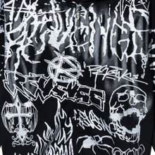 Load image into Gallery viewer, GRAFFITI ZIP BLACK/SILVER
