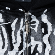 Load image into Gallery viewer, GRAFFITI ZIP BLACK/SILVER
