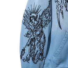 Load image into Gallery viewer, RENAISSANCE ZIP WASHED BABY BLUE/BLACK
