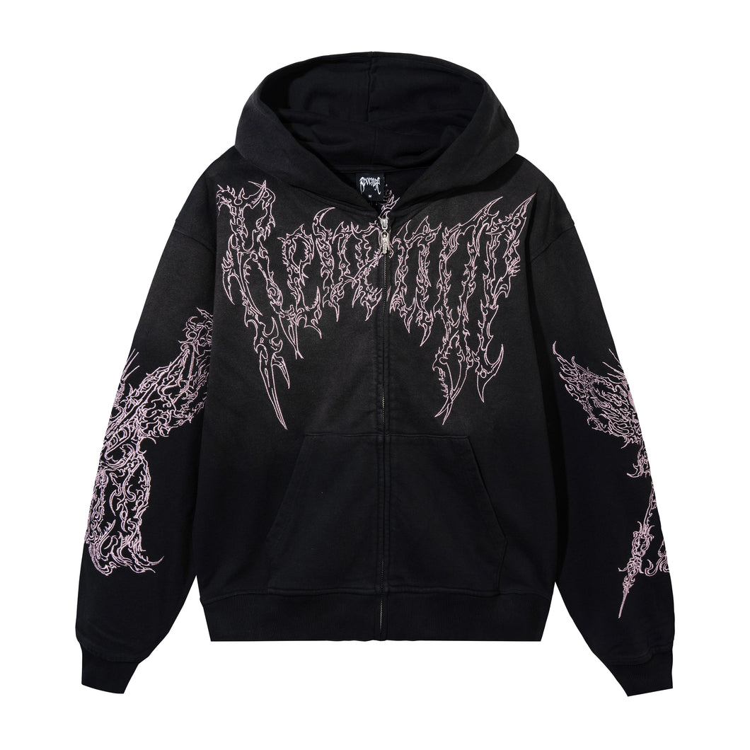 RENAISSANCE ZIP WASHED BLACK/PINK