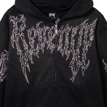 Load image into Gallery viewer, RENAISSANCE ZIP WASHED BLACK/PINK
