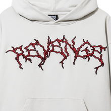 Load image into Gallery viewer, X LIGHTNING HEARTBREAK HOODIE TREATED CEMENT/RED
